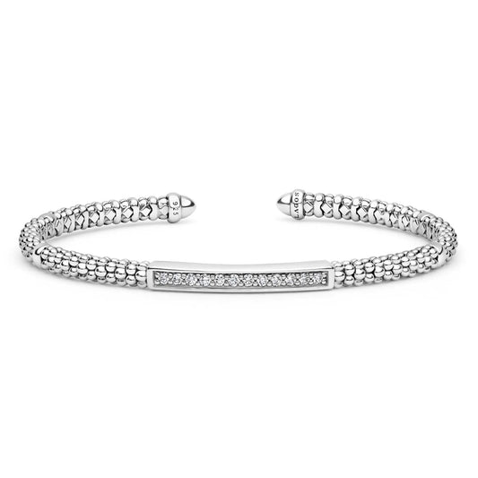Caviar Spark Collection Diamond Versa Torque Bracelet