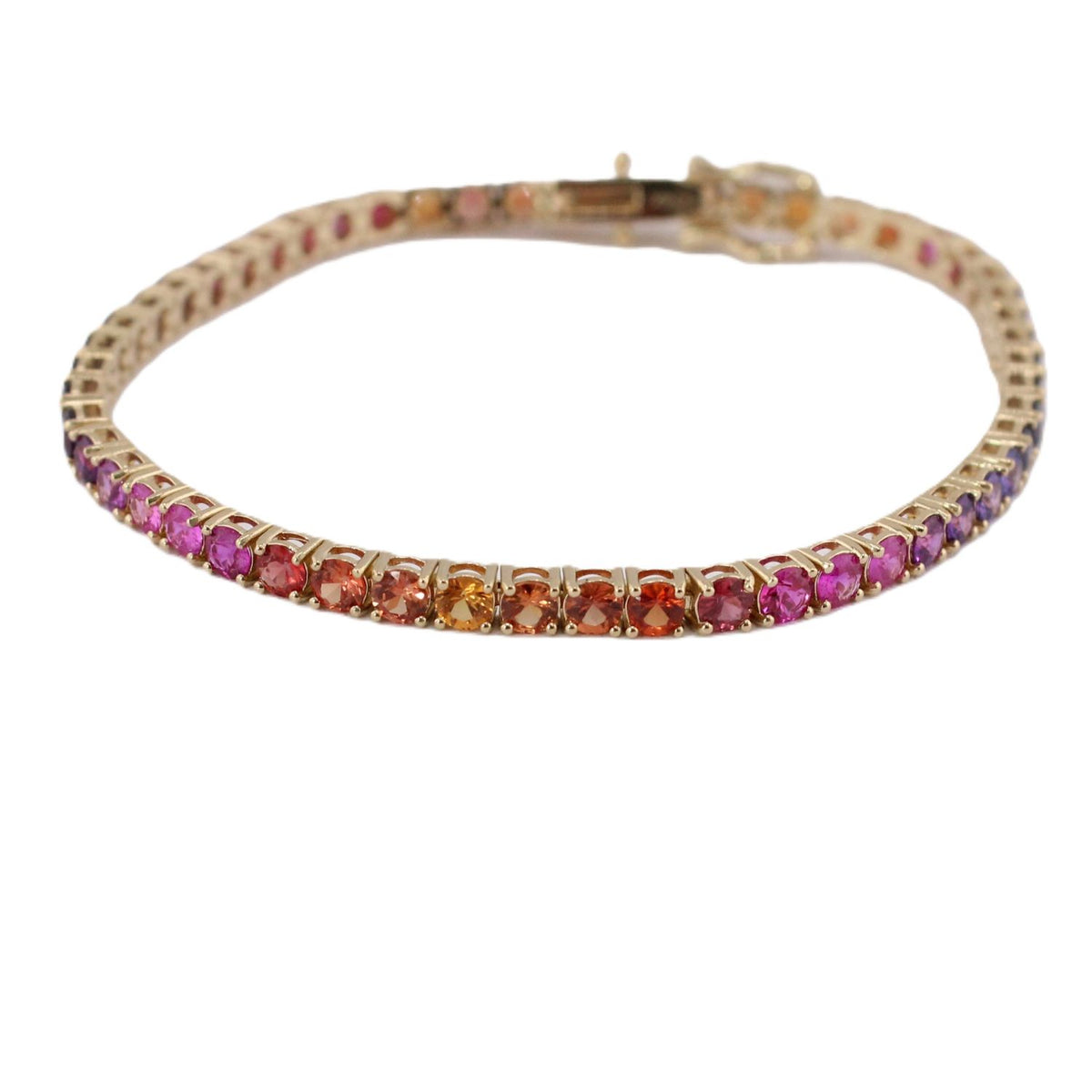 Sunset Rainbow Sapphire Bracelet