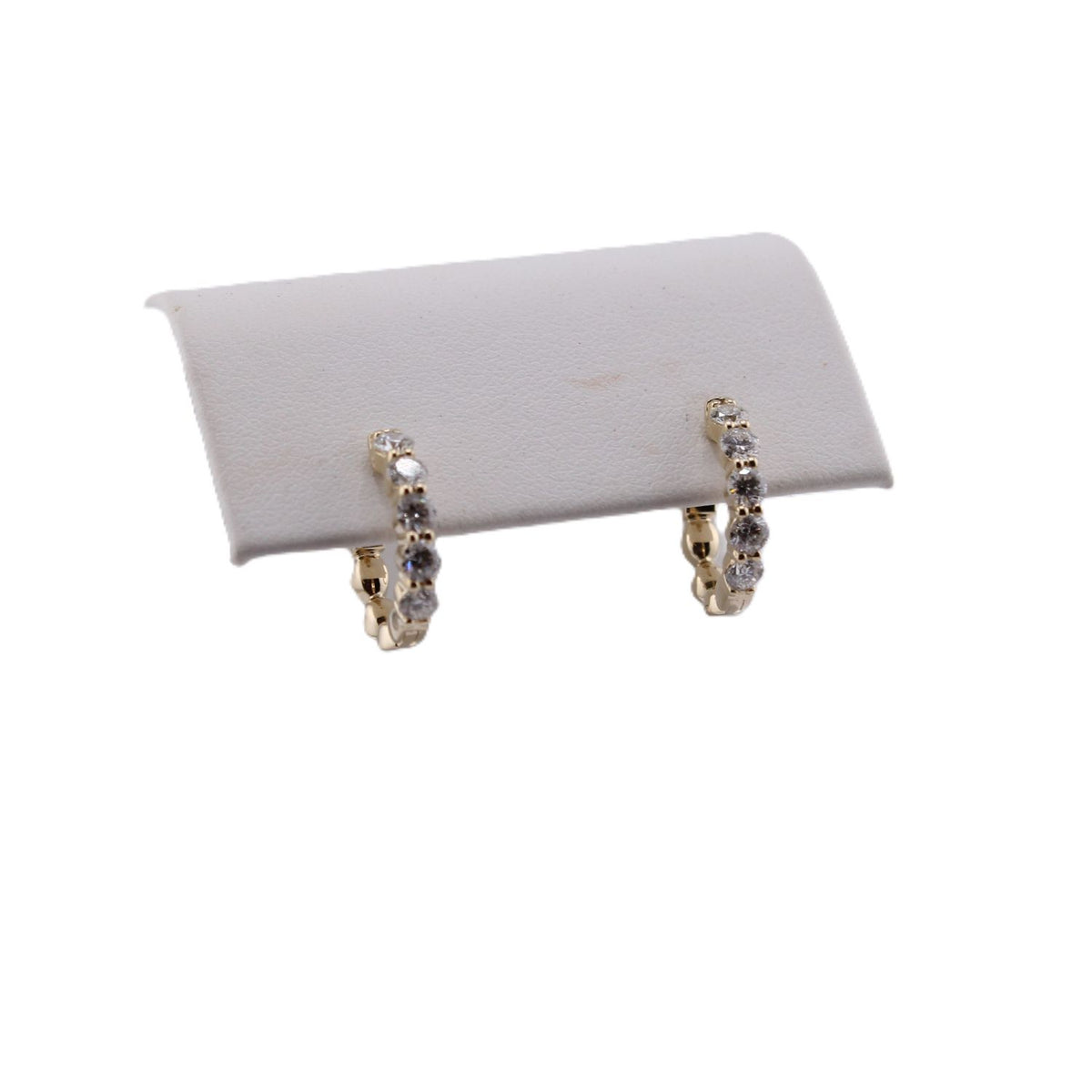 10-Diamond Hinge Back Earrings