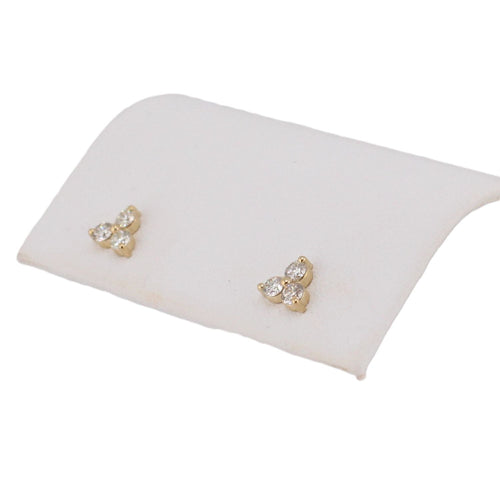 Diamond Cluster Stud Earrings