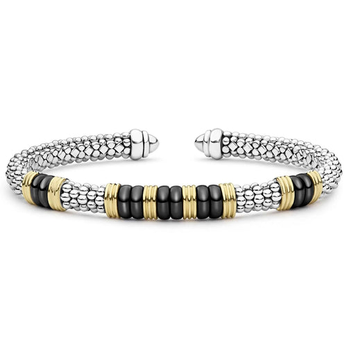 Black Caviar Versa Torque Bracelet