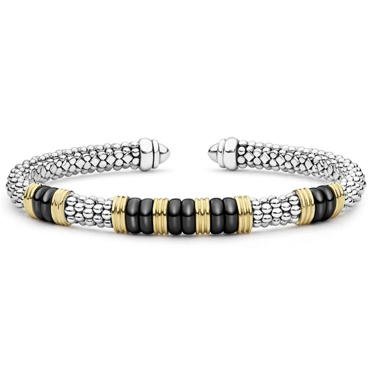 Black Caviar Versa Torque Bracelet