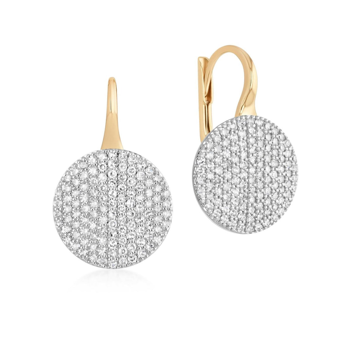 Graduated Wire Large Infinity Leverback Earrings