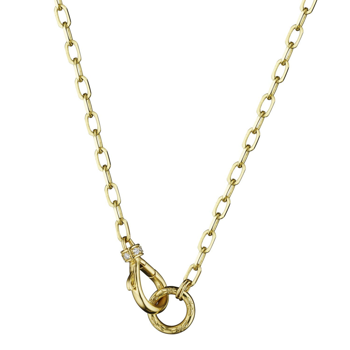 Plain Clasp with Plain O Necklace