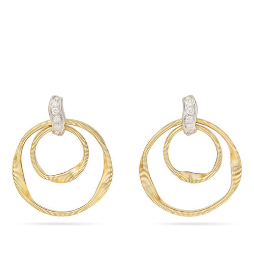 Marrakech Collection Diamond Double Circle Earrings