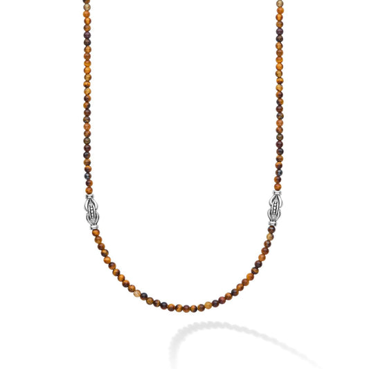 Signature Caviar Collection Tiger Eye Necklace