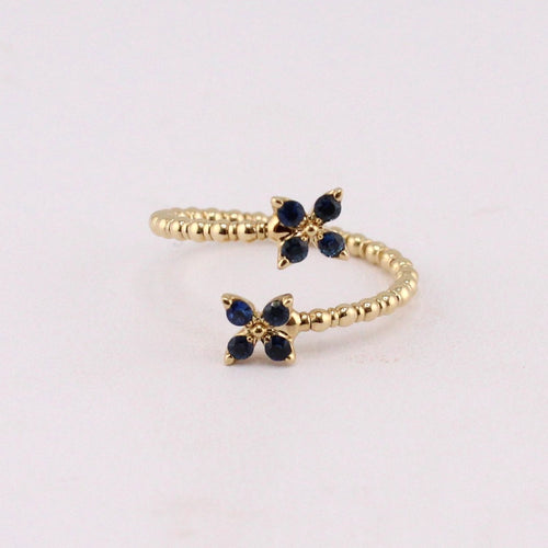 Mariposa Collection Blue Sapphire Wrap Ring