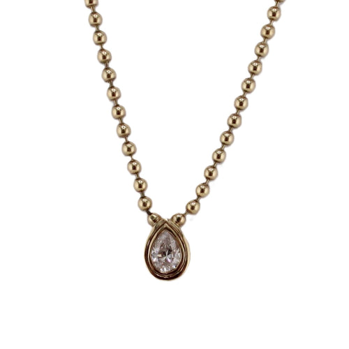 Pear Cut Diamond Pendant