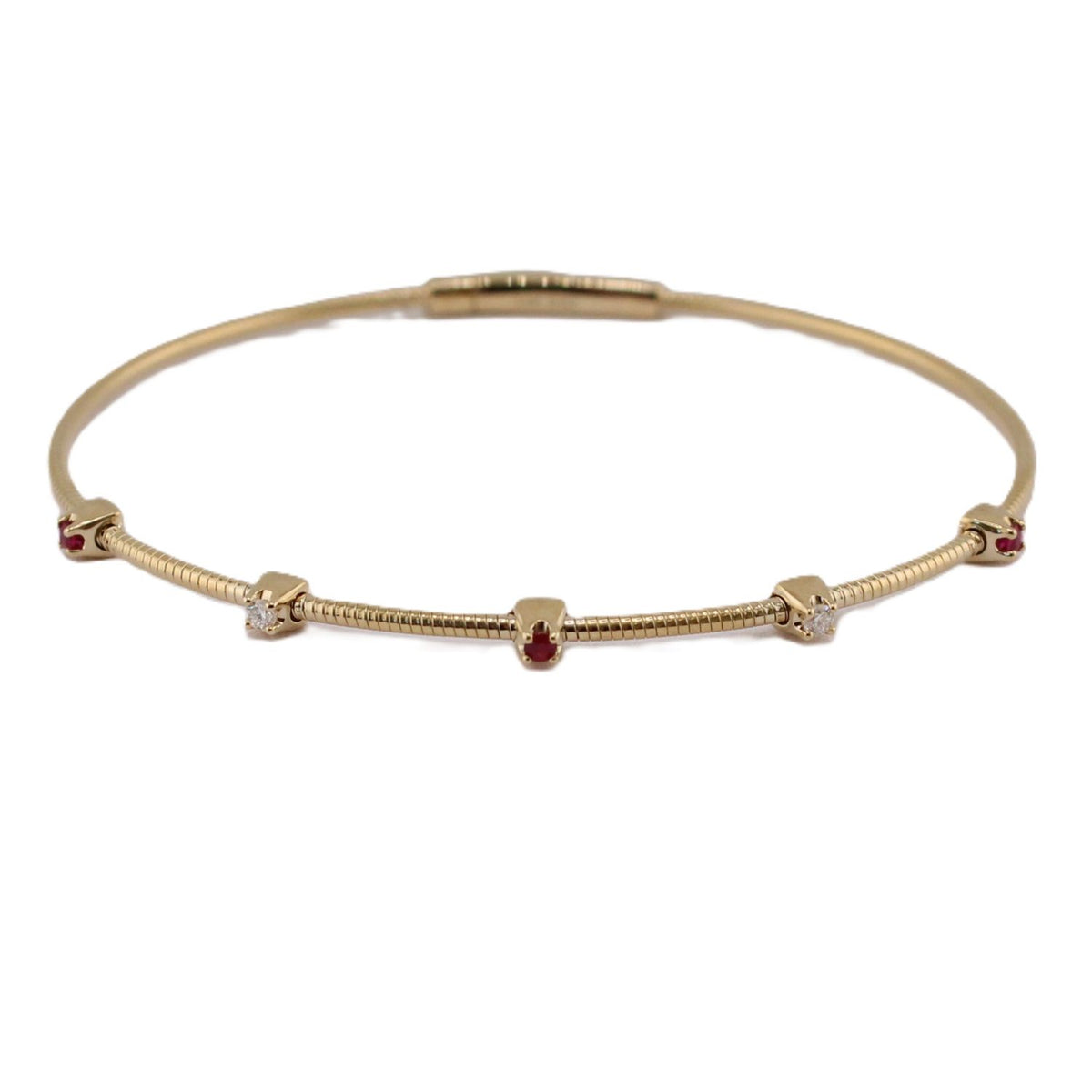 Flexible Collection Ruby & Diamond Bracelet