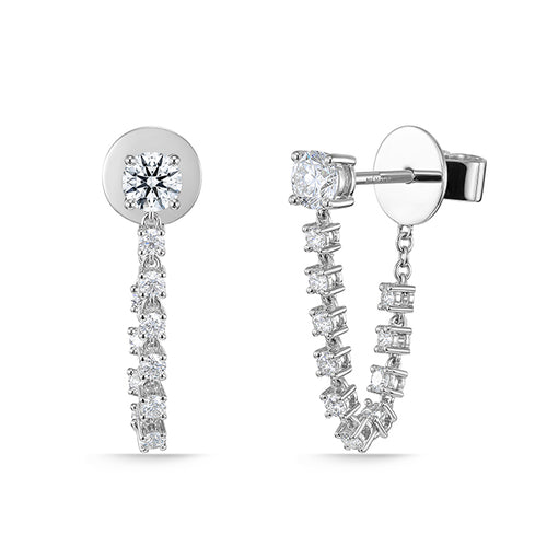 Stiletto Collection Diamond Drop Earrings