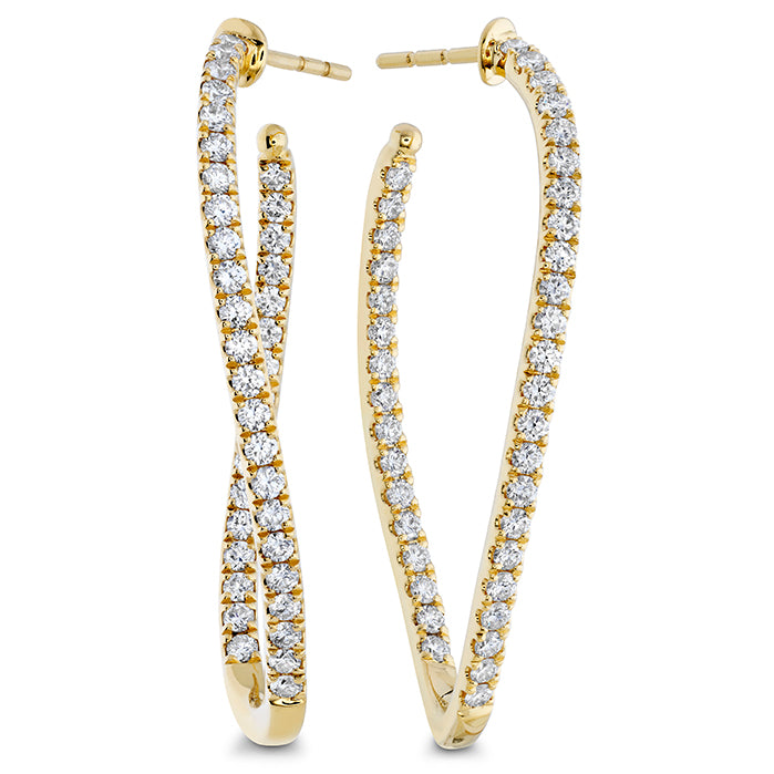Diamond Twist Hoops