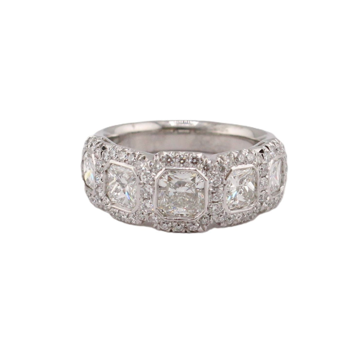 5-Radiant Cut Diamond Band