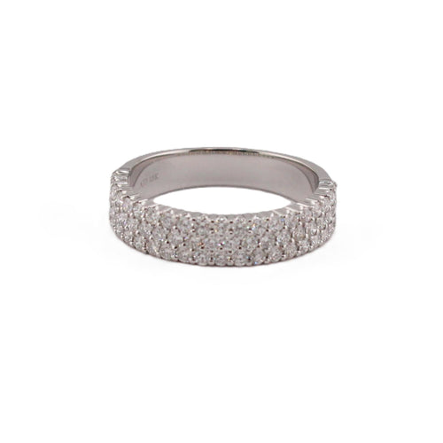Triple Row Diamond Band