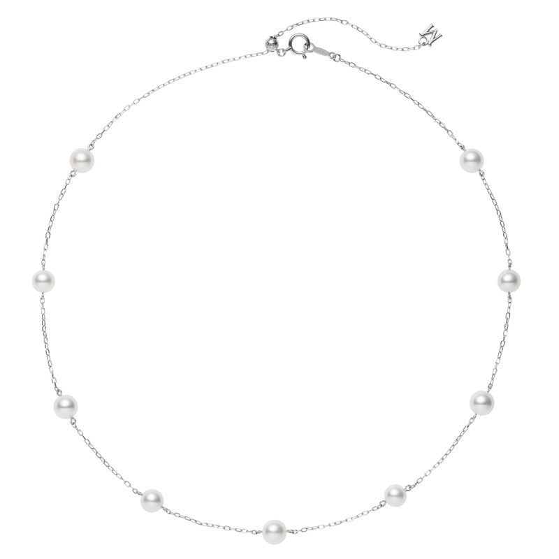 Station Collection Akoya Cultured Pearl Necklace