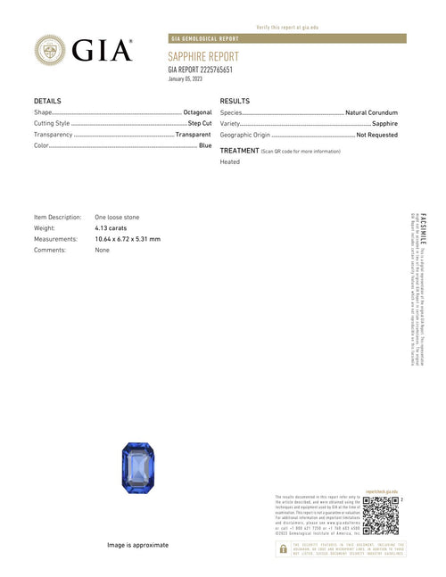 GIA Certified Ceylon Blue Sapphire & Diamond Pendant
