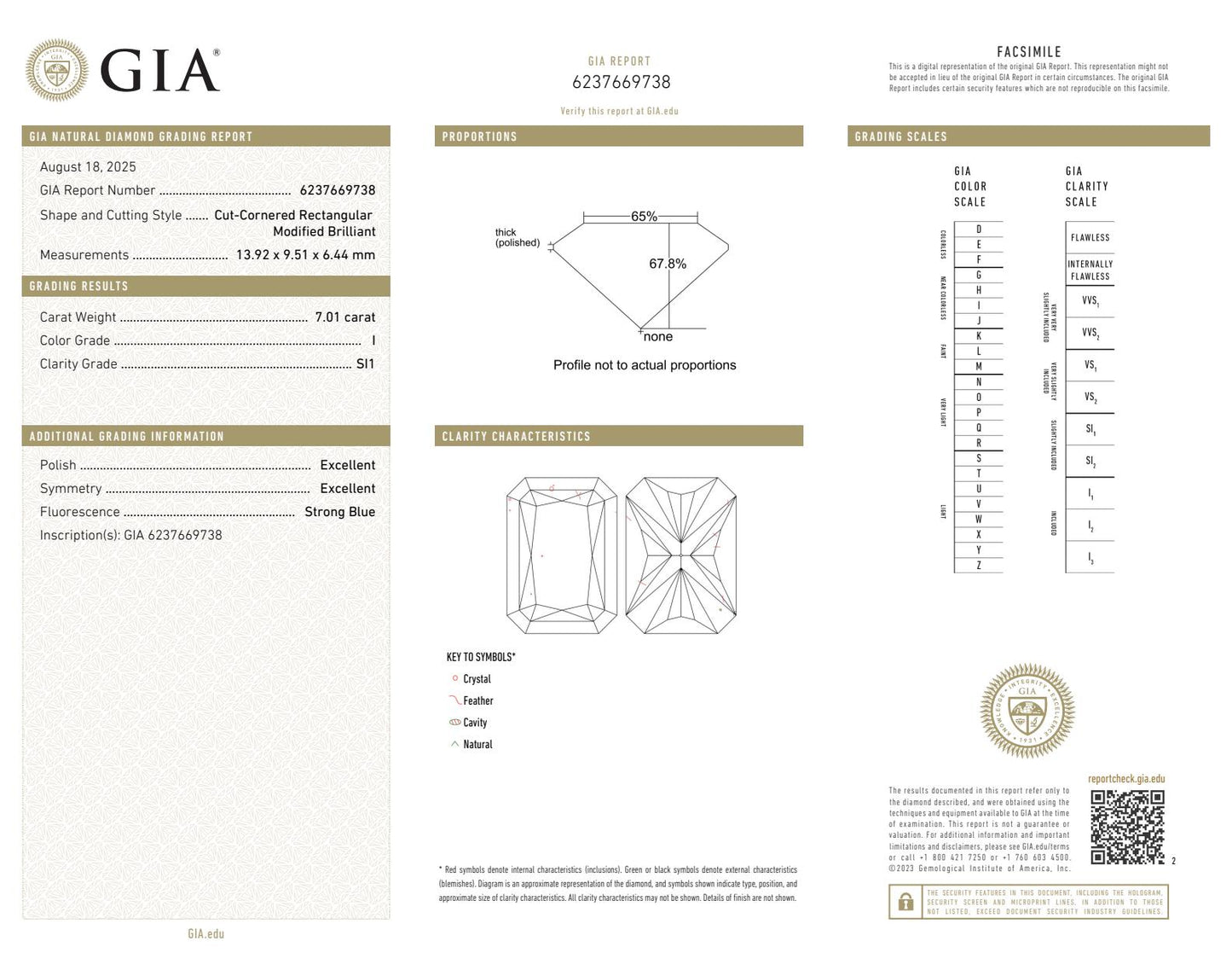 GIA Certified Radiant Cut Diamond Ring