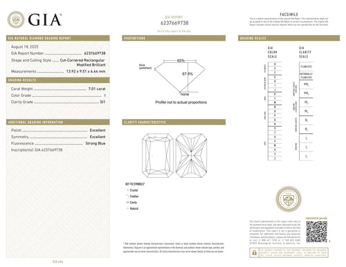 GIA Certified Radiant Cut Diamond Ring