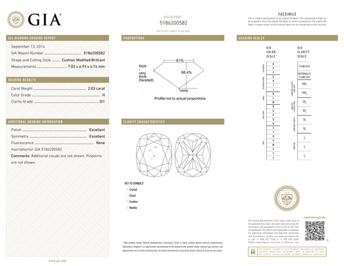H-SI1 GIA     #5186200582    EX / EX