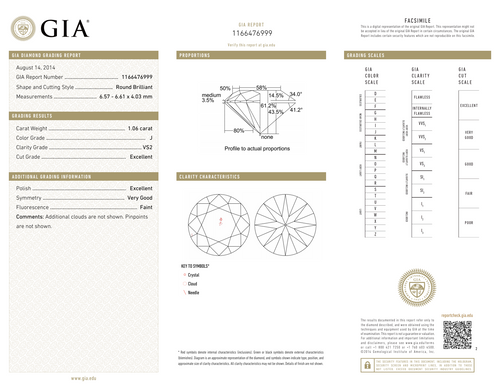 J-VS2 GIA     #1166476999   EX / EX /V.G.