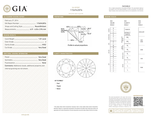 J-VVS2 GIA    #1156942876   V.G./V.G./V.G.