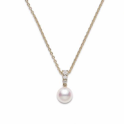 Morning Dew Collection Akoya & Diamond Pendant