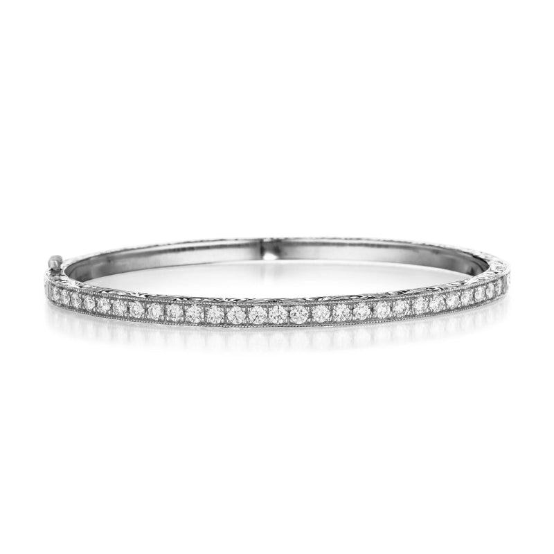 Penny Pave Collection Diamond Bangle Bracelet