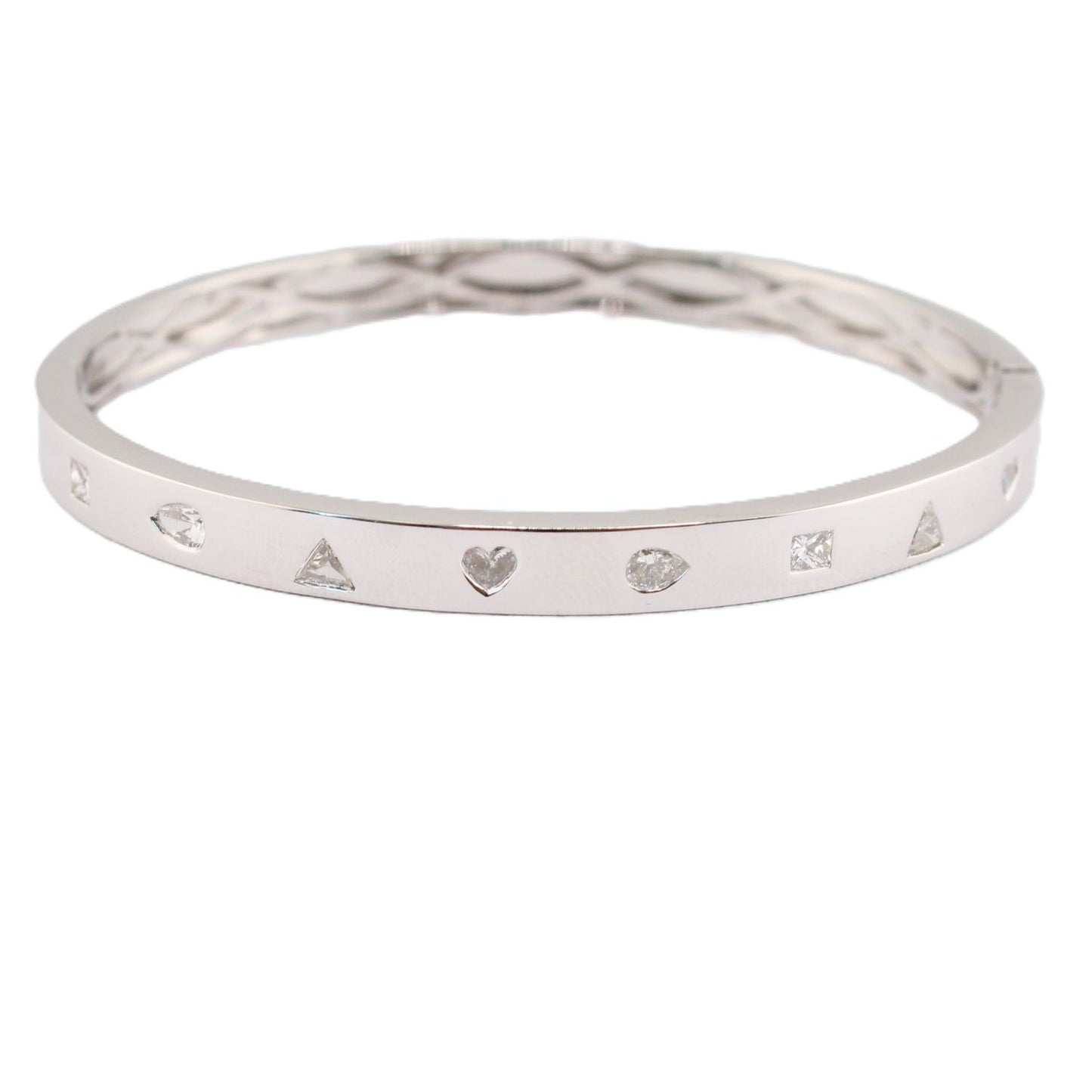Mixed Diamond Shape Bangle