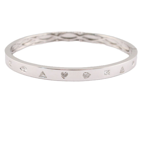 Mixed Diamond Shape Bangle