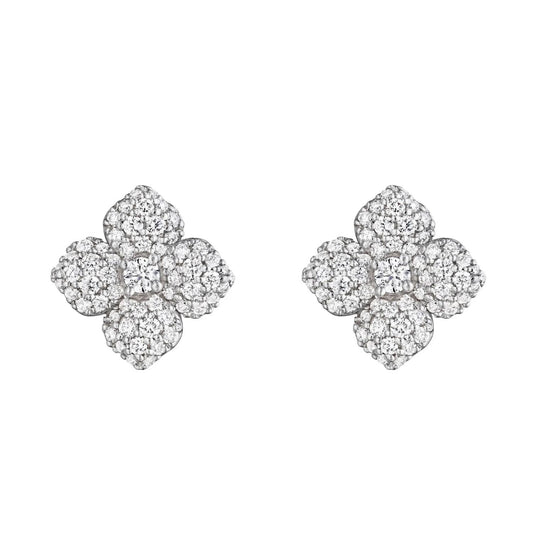 PETITE FLOWER STUD EARRINGS