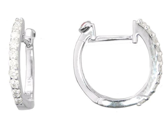 Diamond Huggy Hoops