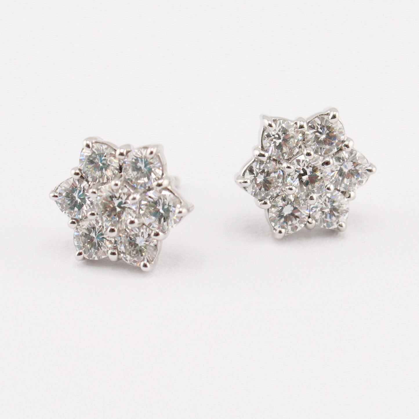 Diamond Cluster Earrings
