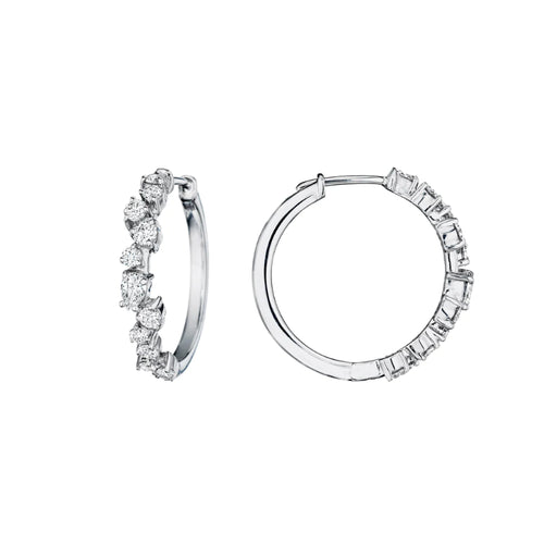 Stardust Collection Diamond Hoop Earrings