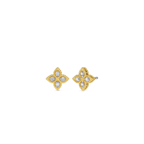 Princess Flower Collection Diamond Stud Earrings
