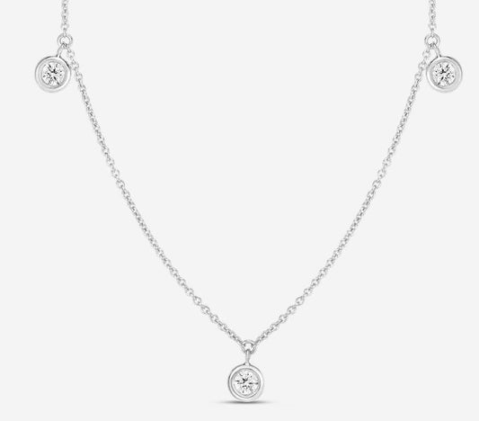 Diamonds by the Inch 3-Station Dangle Necklace