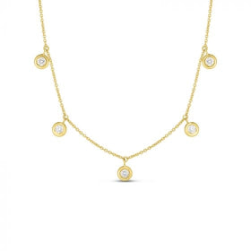 Diamonds by the Inch Dangling 5-Station Necklace