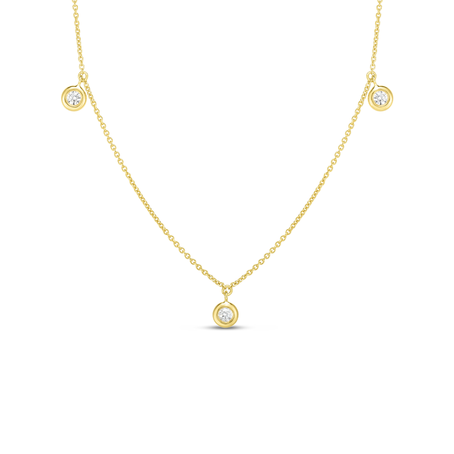 Diamonds by the Inch Dangling 3-Station Necklace