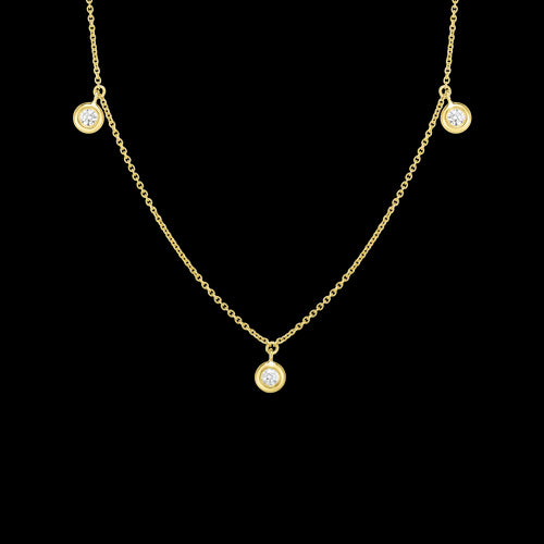 Diamonds by the Inch Dangling 3-Station Necklace
