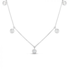 Diamonds by the Inch Dangling 5-Station Necklace