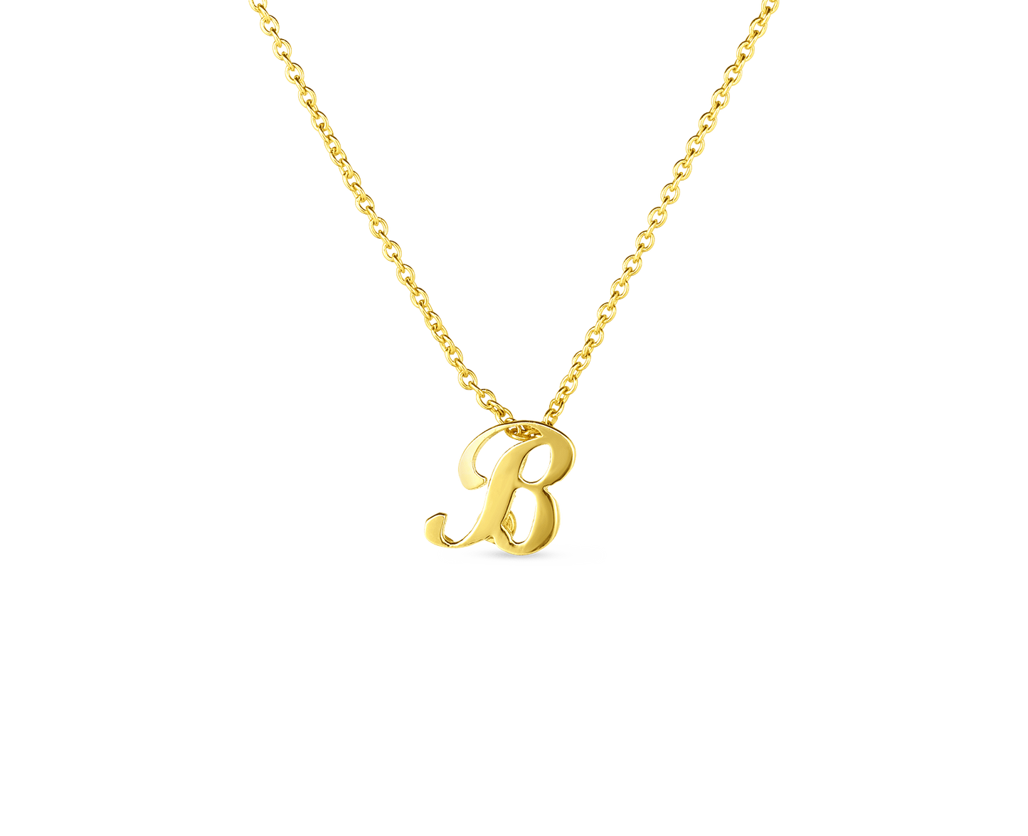 Tiny Treasures Script "B" Necklace