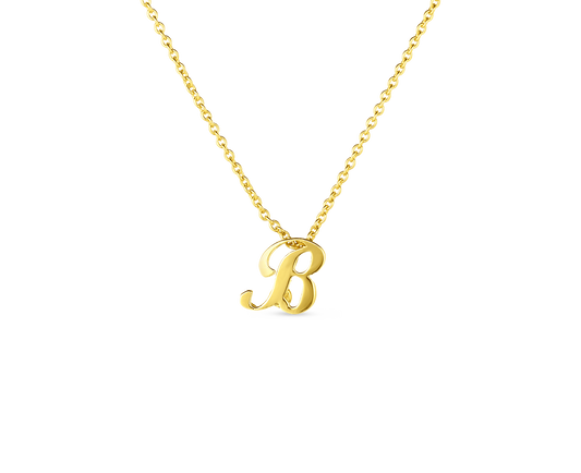 Tiny Treasures Script "B" Necklace