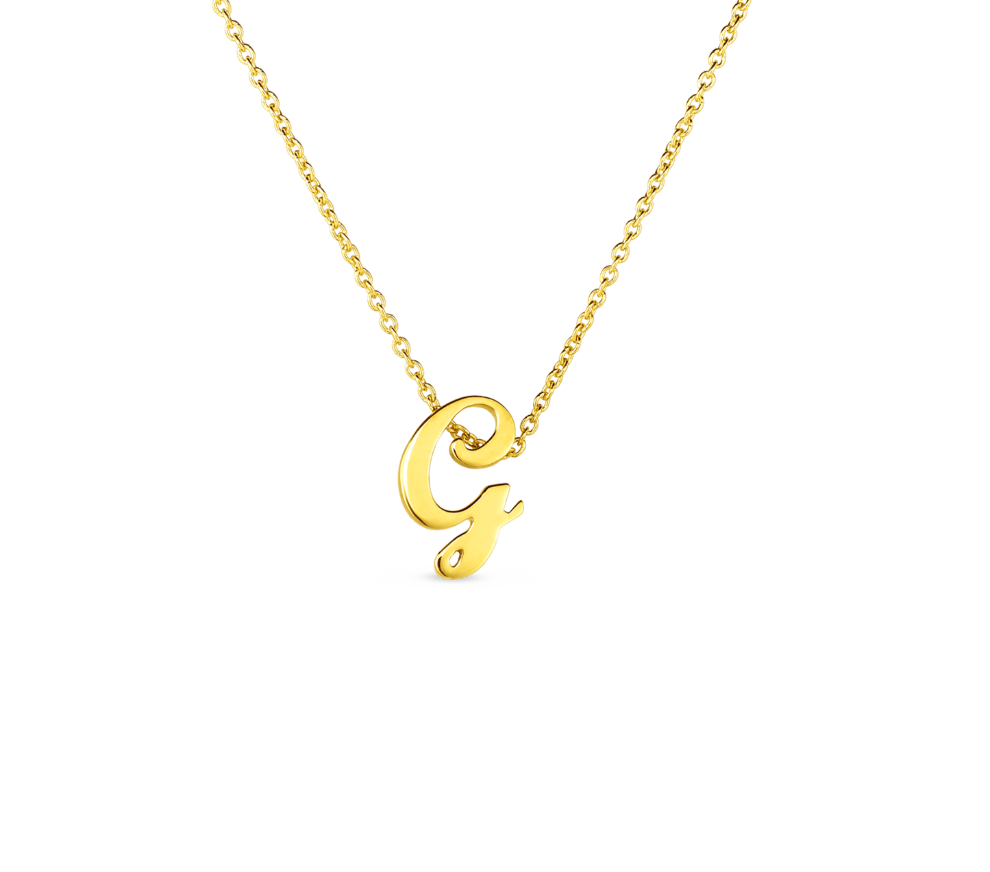 Tiny Treasures Script "G" Necklace