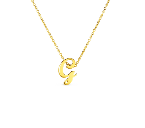 Tiny Treasures Script "G" Necklace