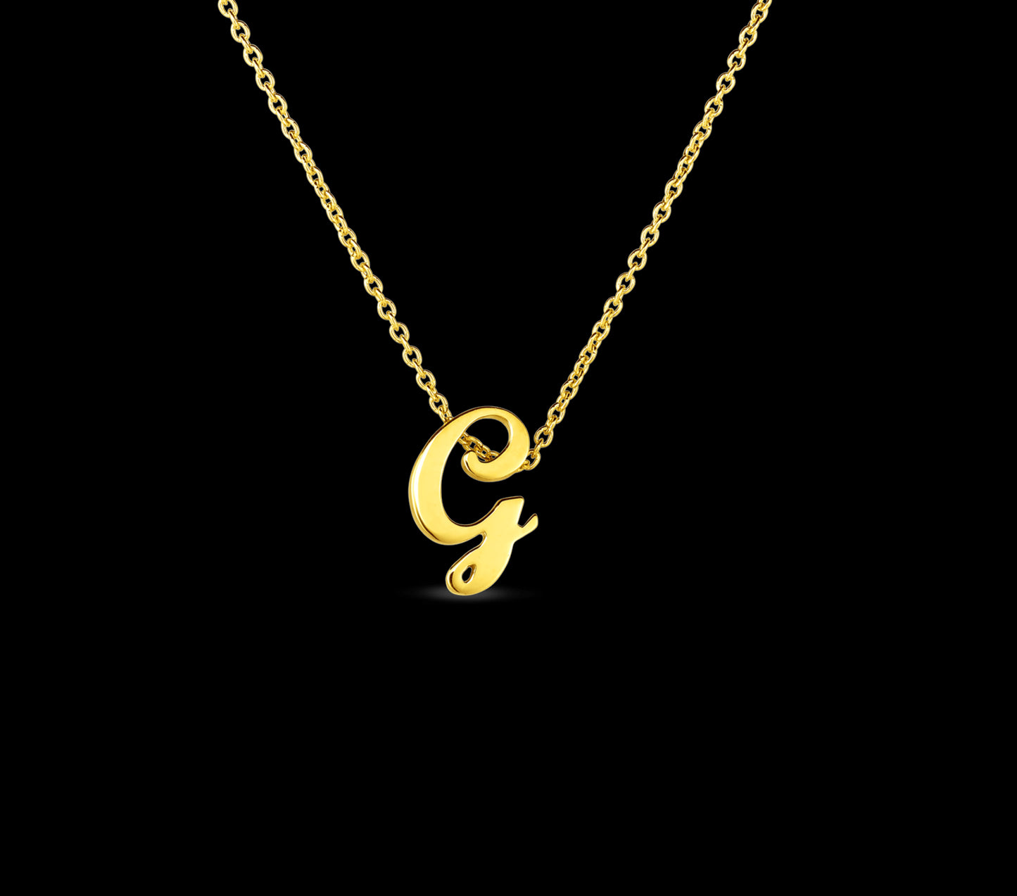 Tiny Treasures Script "G" Necklace