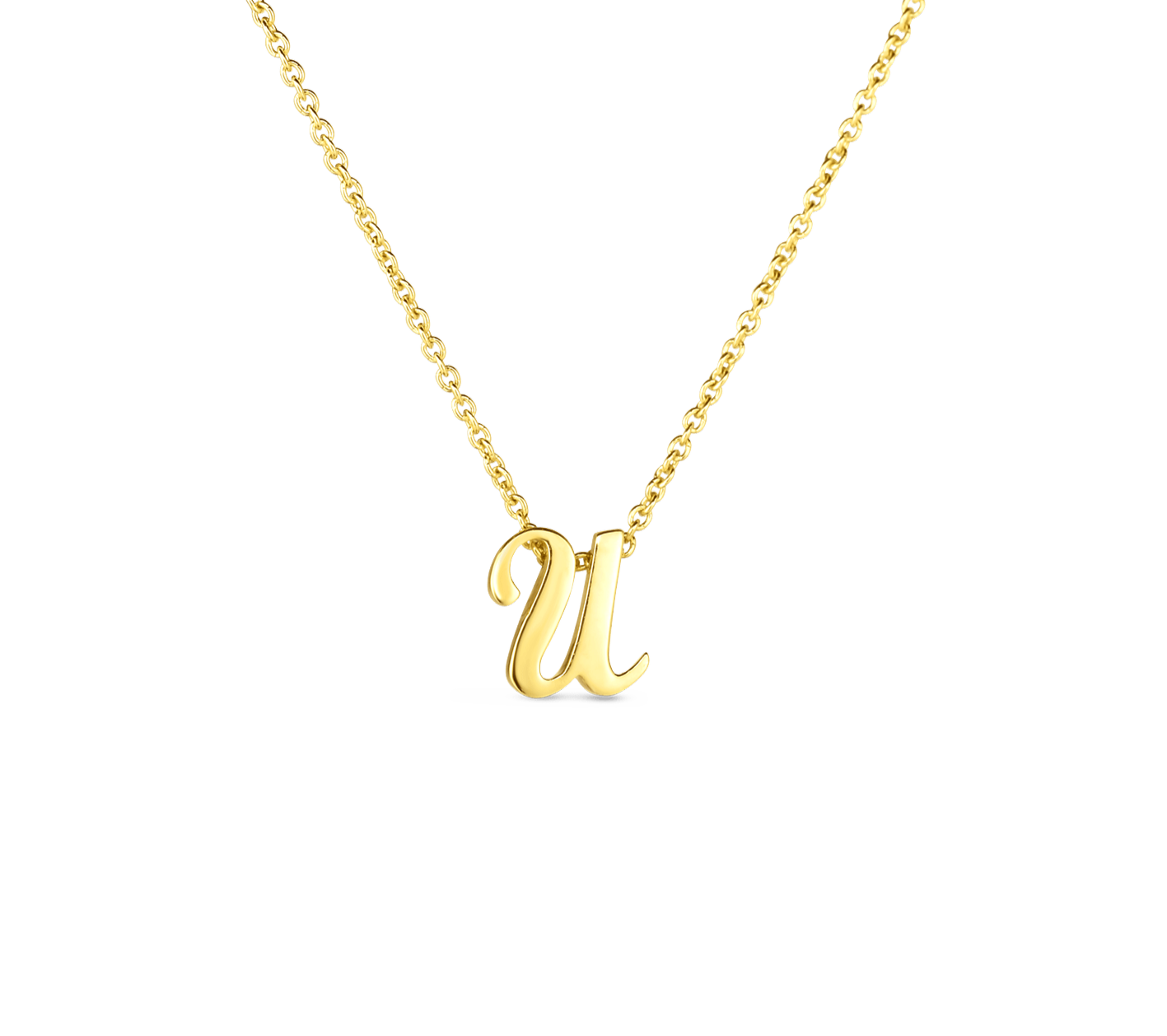 Tiny Treasures Script "U" Necklace