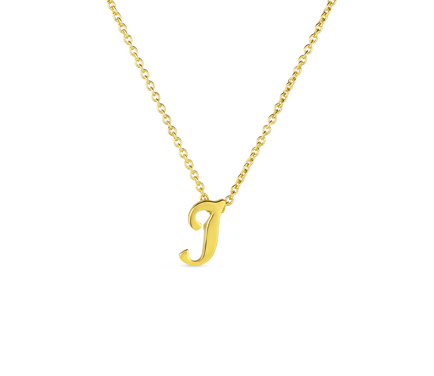 Tiny Treasures Script "I" Necklace