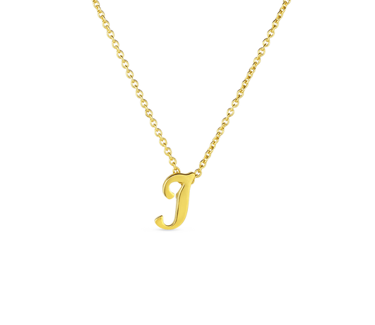 Tiny Treasures Script "I" Necklace