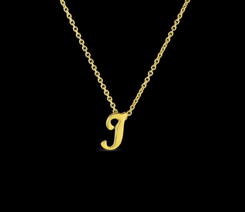 Tiny Treasures Script "I" Necklace