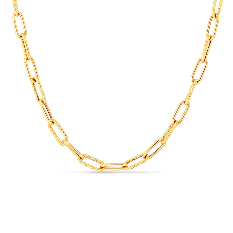 Designer Gold Paperclip Chain