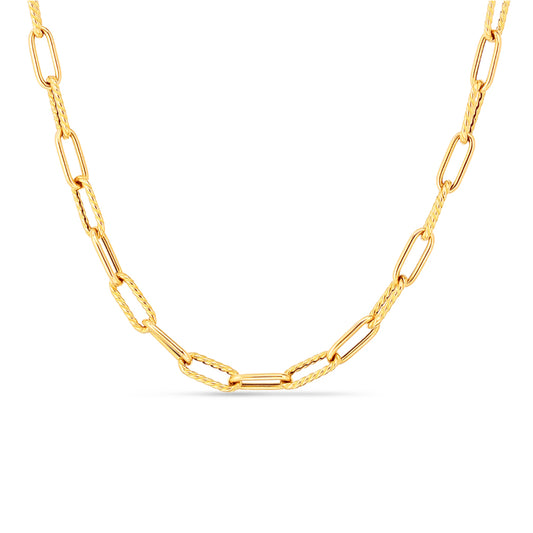 Designer Gold Paperclip Chain