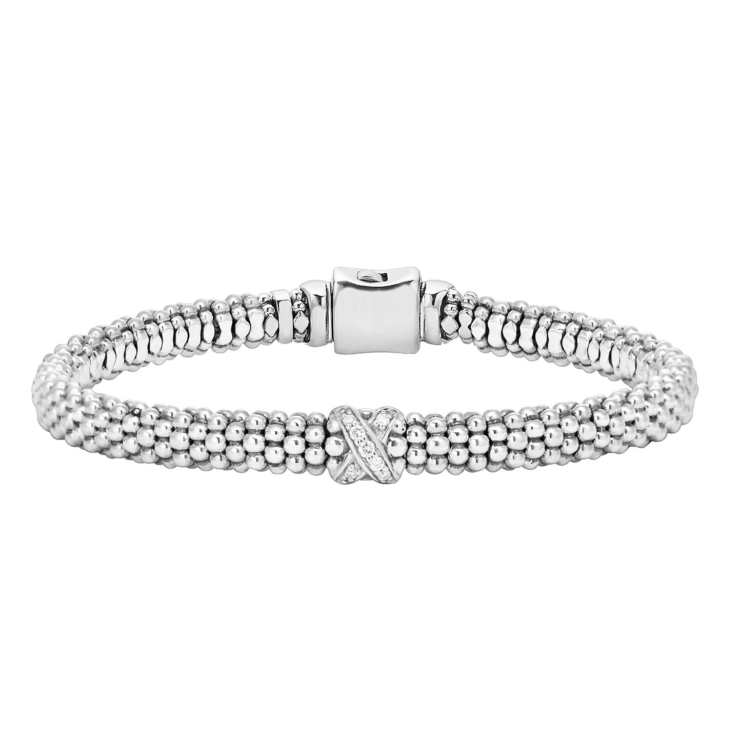 Embrace Collection Single Diamond Station X Bracelet